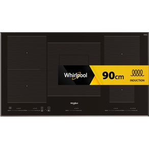 Whirlpool Piano cottura a induzione 90 cm, 5 fuochi in vetroceramica - WT 1090 BA