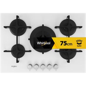 Whirlpool Piano cottura a gas 5 fuochi - GOA 7523/WH