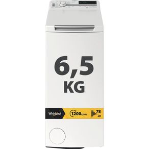 Lavatrice a libera installazione a carica dall'alto Whirlpool: 6,5 kg - TDLR 65261BS IT